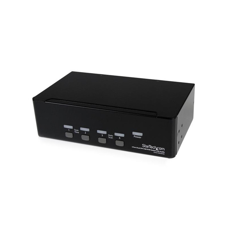 StarTech.com 4 PORT DUAL DVI USB KVM SWITCH StarTech.com 4 PORT DUAL DVI USB KVM SWITCH